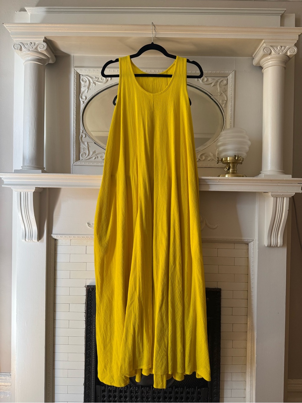 Sunny Yellow Sleeveless Maxi Dress by Cuyana